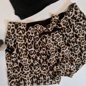 Miss Tina Leopard Print Shorts - SIZE 2